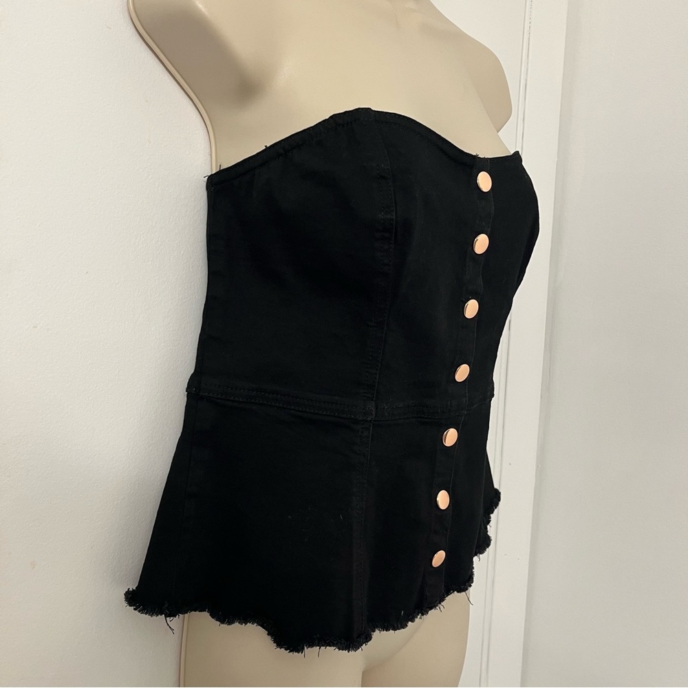 Guess // black strapless tube top 🖤 - Picture 2 of 5